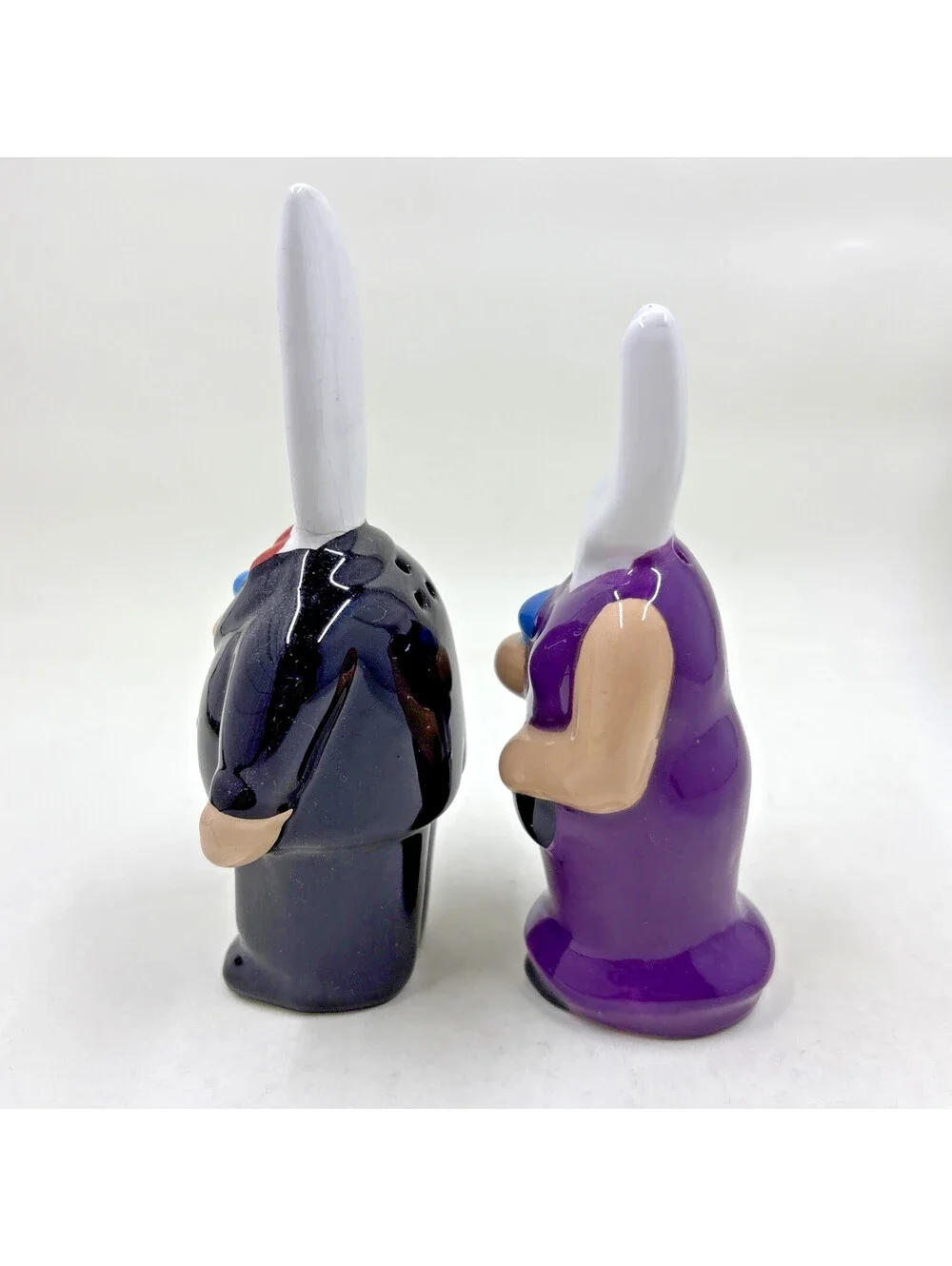RARE Vintage Anthropomorphic Fork N Spoon Salt & Pepper Shakers Set Kitschy